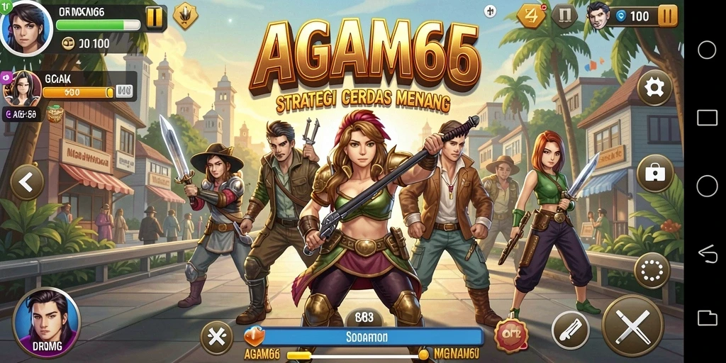 Tampilan gameplay AGAM66 yang menantang dan strategis.