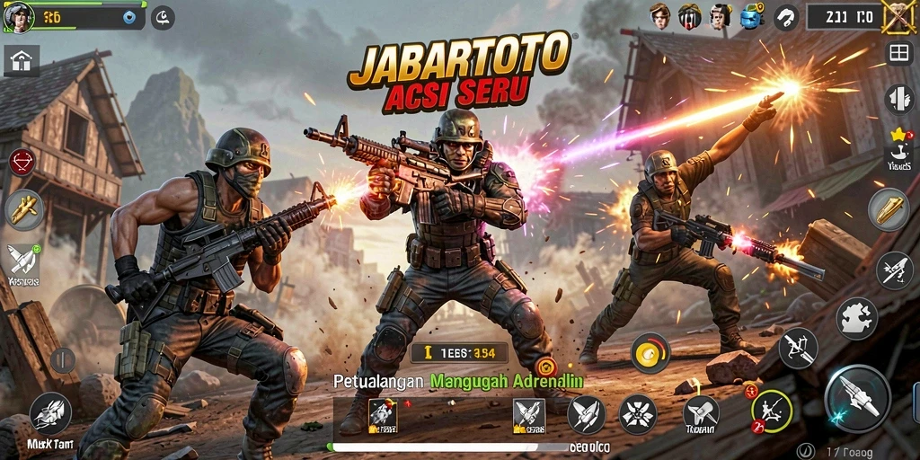 Tangkapan layar gameplay <strong>JABARTOTO</strong> menampilkan aksi menegangkan dan grafis yang memukau.