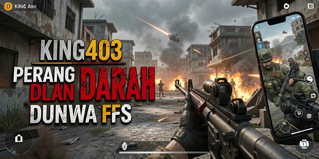 Screenshot dari gameplay KING403 menampilkan aksi tembak-menembak yang mendebarkan.
