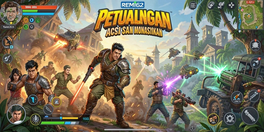 Tangkapan layar REMI62 yang menampilkan aksi seru di dalam permainan.