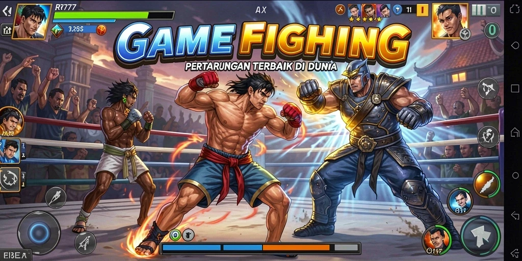 Gameplay seru di RR777 dengan pertarungan yang intens.