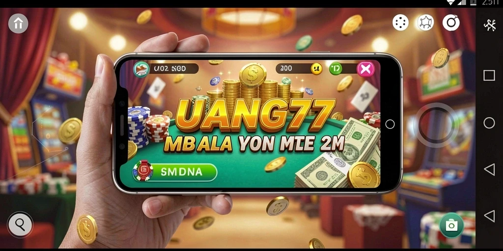 Tampilan gameplay UANG77 yang menarik dan interaktif.