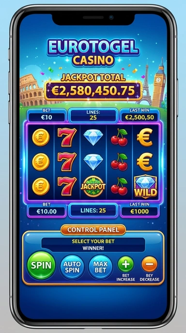 Tampilan antarmuka aplikasi eurotogel yang intuitif dan mudah dipahami.